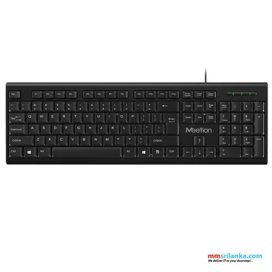 Meetion Mt C100 Wired Keyboard And Mouse Combo Pack 